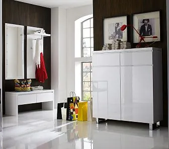 Современная глянцевая прихожая  Е128