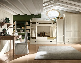 Классический мебельный гарнитур для комнаты двух детей Md166
