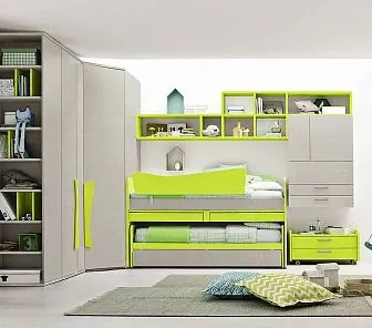 Компактная и функциональная стенка для детской комнаты PC481