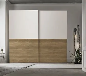 Элегантный корпусный шкаф в нежных пастельных тонах SM 554