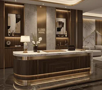 Статный стол для ресепшена