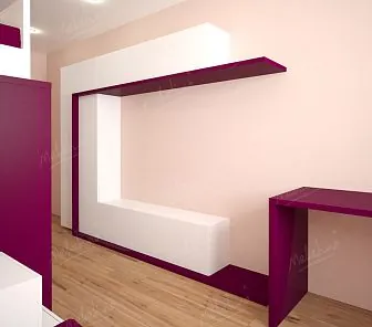 Красочный мебельный комплект для комнаты 2-3 детей Md115