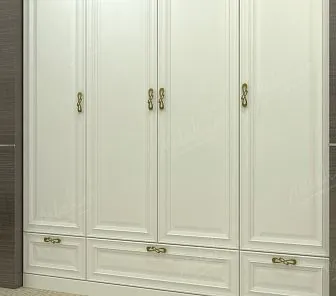 Распашной шкаф в нишу с выдвижными ящиками RF198