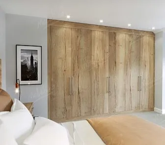 Стильный шкаф с распашными створками D408
