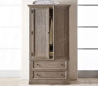 Распашной корпусной шкаф из натурального дерева PC598