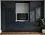 Шкаф с глянцевыми фасадами и нишей под ТВ