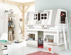 Мебель для детской с кроватью в виде домика, прованс, Md328
