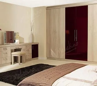 Встроенный распашной шкаф для спальной комнаты D356