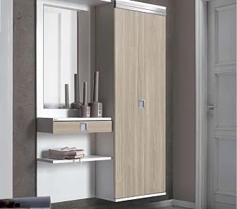 Прихожая в светлых цветах из мдф массива Е122