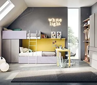 Оригинальная мебель для двух детей школьного возраста Md203