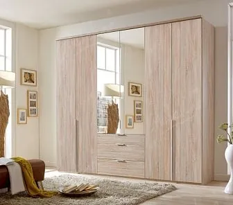 Распашной шкаф из ЛДСП с  зеркалом RF173