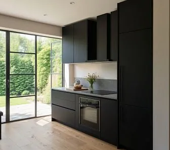 Чёрная кухня в скандинавском стиле