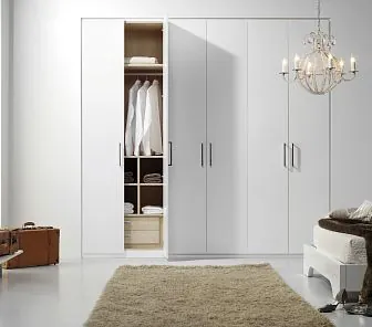 Распашной шкаф, стилизованный под цвет стен, D478