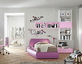 Мебель для детской в нежно розовых тонах Md228