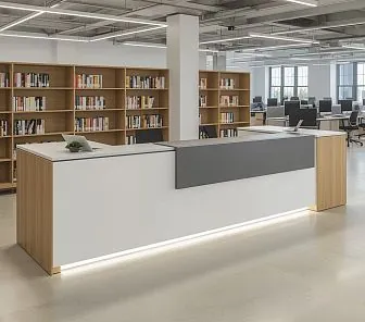 Ресепшн модульная стойка в форме П