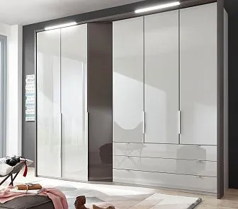 Корпусной шкаф пенал с подсветкой в спальню RF501