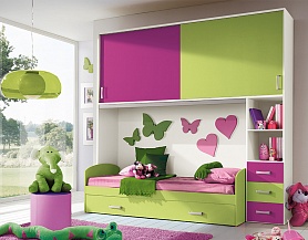 Красочная мебель для обустройства комнаты девочки Md284