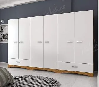 Шкаф с распашными дверями и наружными ящиками SM 482