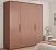 Четырёхдверный распашной шкаф из ламинированного ДСП