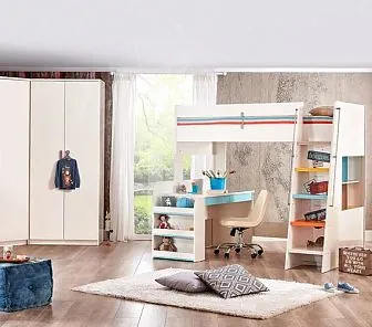 Красивая белая мебель для деток школьного возраста Md182