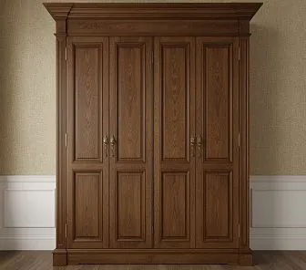 Шкаф-купе из тёмного дуба