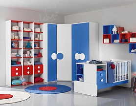 Мебель для детской в сине-бежевых тонах Md221