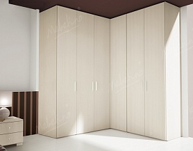 Белый угловой шкаф до потолка, арт CS133