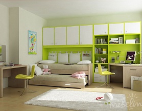 Сочно-зеленая мебель для детской Md01
