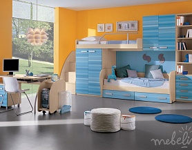 Мебель для детской в морских цветах Md07